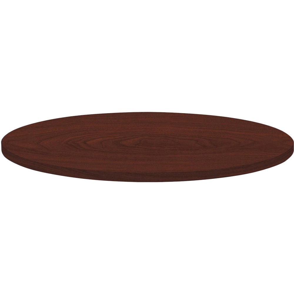 Lorell Hospitality Round Table Top, 36inW, Mahogany