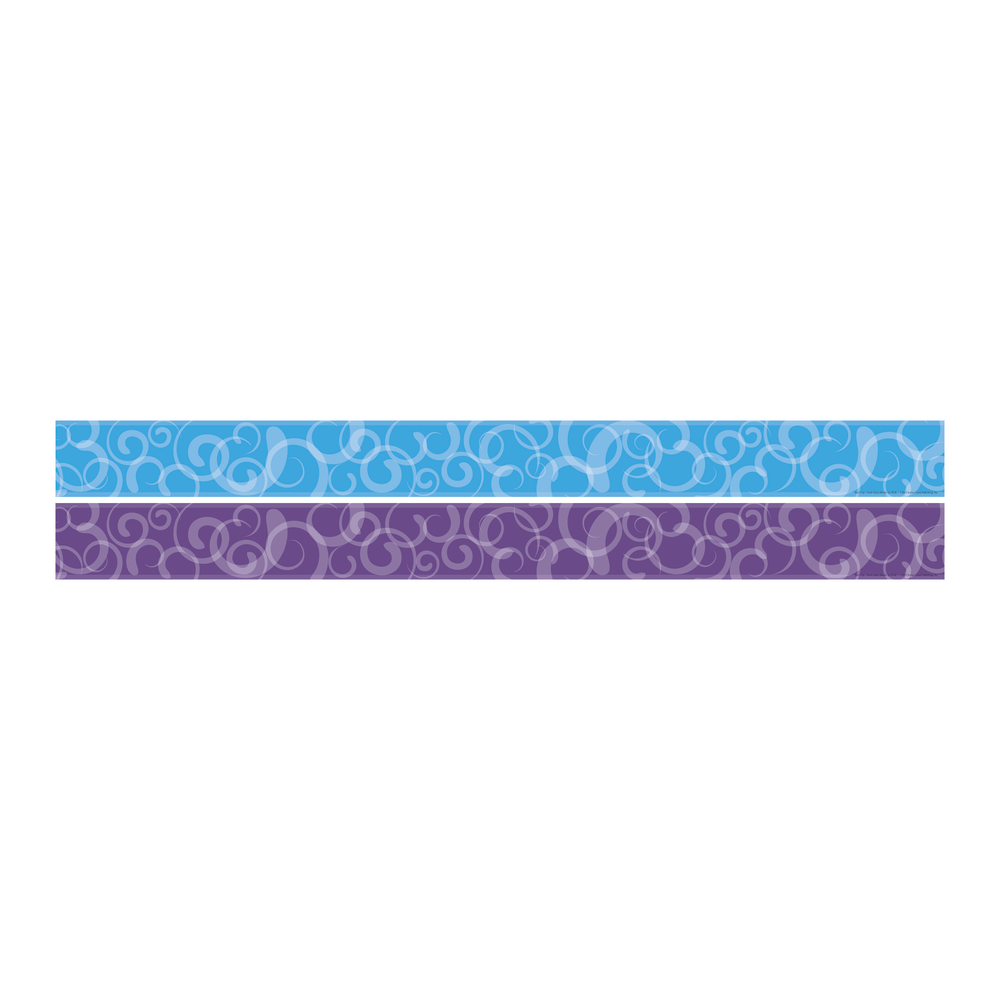 Barker Creek Double-Sided Straight-Edge Border Strips, 3in x 35in, North Shore, Pack Of 12