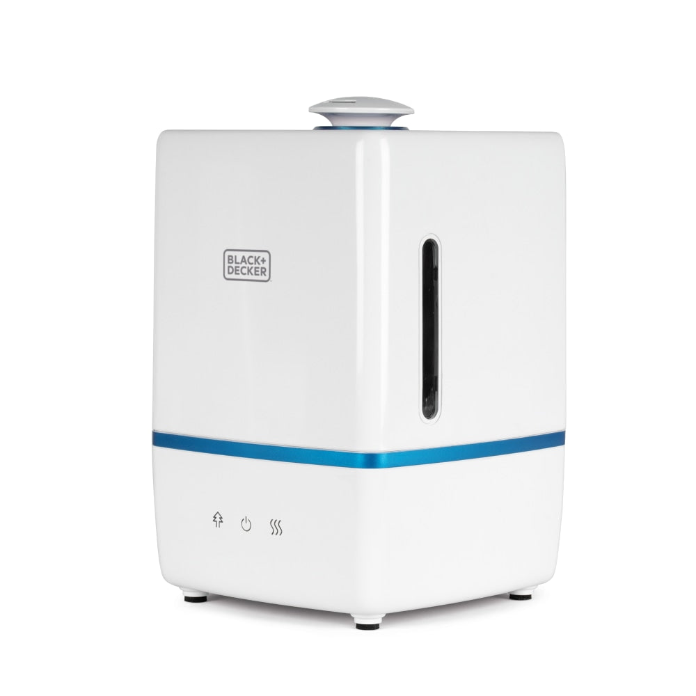 Black+Decker Ultrasonic Humidifier, Warm/Cool Mist, 1.32 Gallons, 11-5/8inH x 7-5/8inW x 7-5/8inD