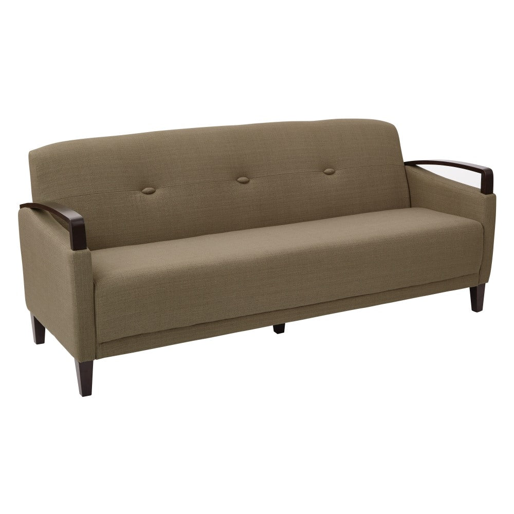 Ave Six Main Street Sofa, Seaweed/Dark Espresso
