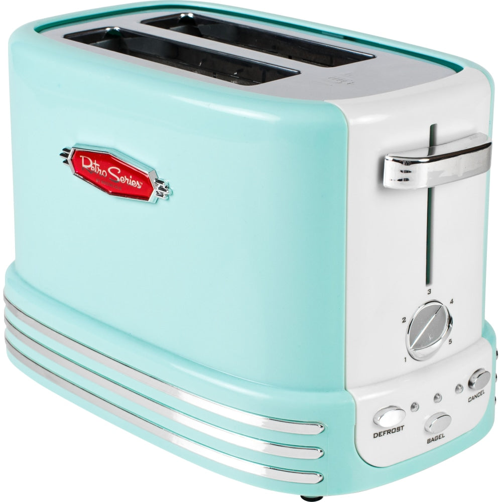 Nostalgia Electrics Retro 2-Slice Extra-Wide Slot Toaster, Aqua Blue