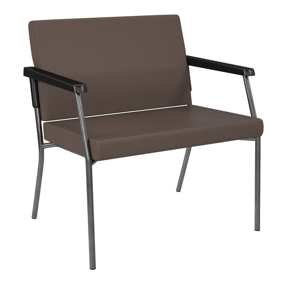 Bariatric Big & Tall Chair, Dillion Fabric With Arms, Java