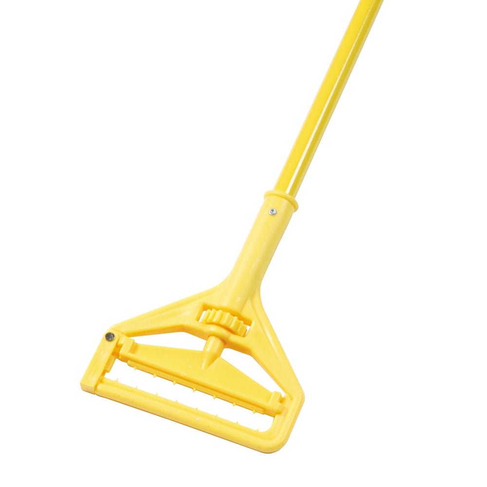 Boardwalk Quick Change Side-Latch Plastic/Aluminum Mop Handle, 60?, Yellow
