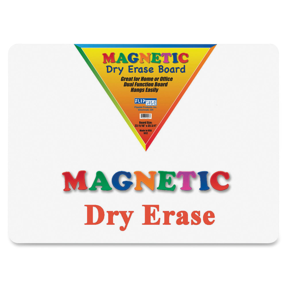 Flipside Unframed Magnetic Dry-Erase Whiteboard, 24in x 36in, White