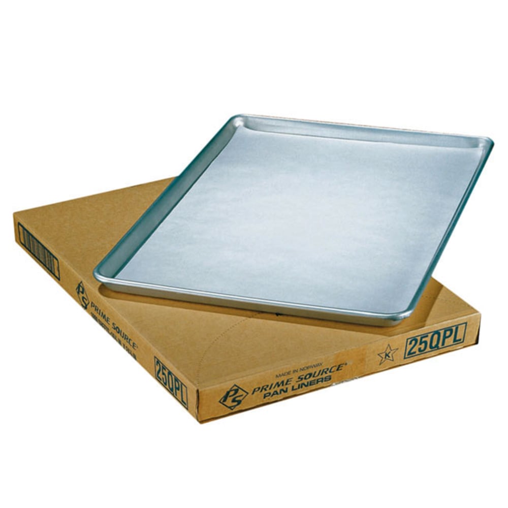 Prime Source Quilon Bakery Pan Liners, 16-3/8in x 24-3/8in, White, Pack Of 1,000 Liners