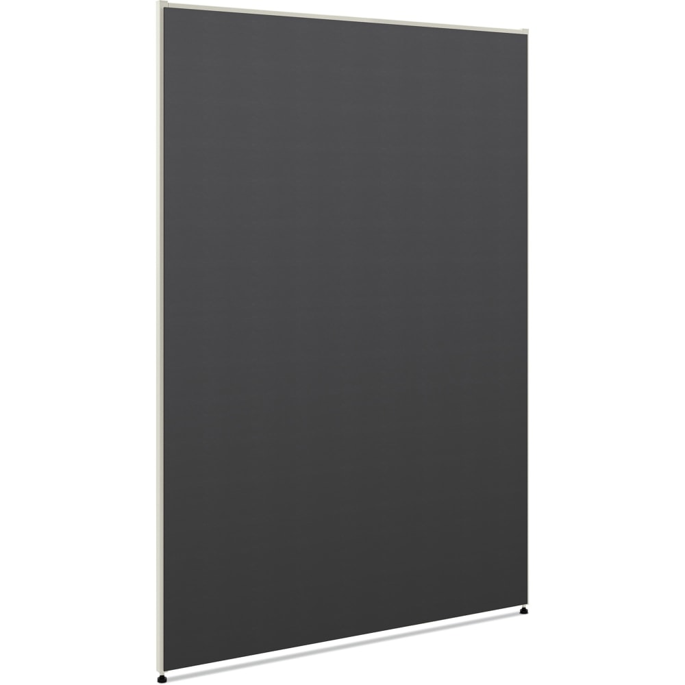 HON Verse Office Partition - 48in Width x 1.5in Depth x 72in Height - Metal - Graphite