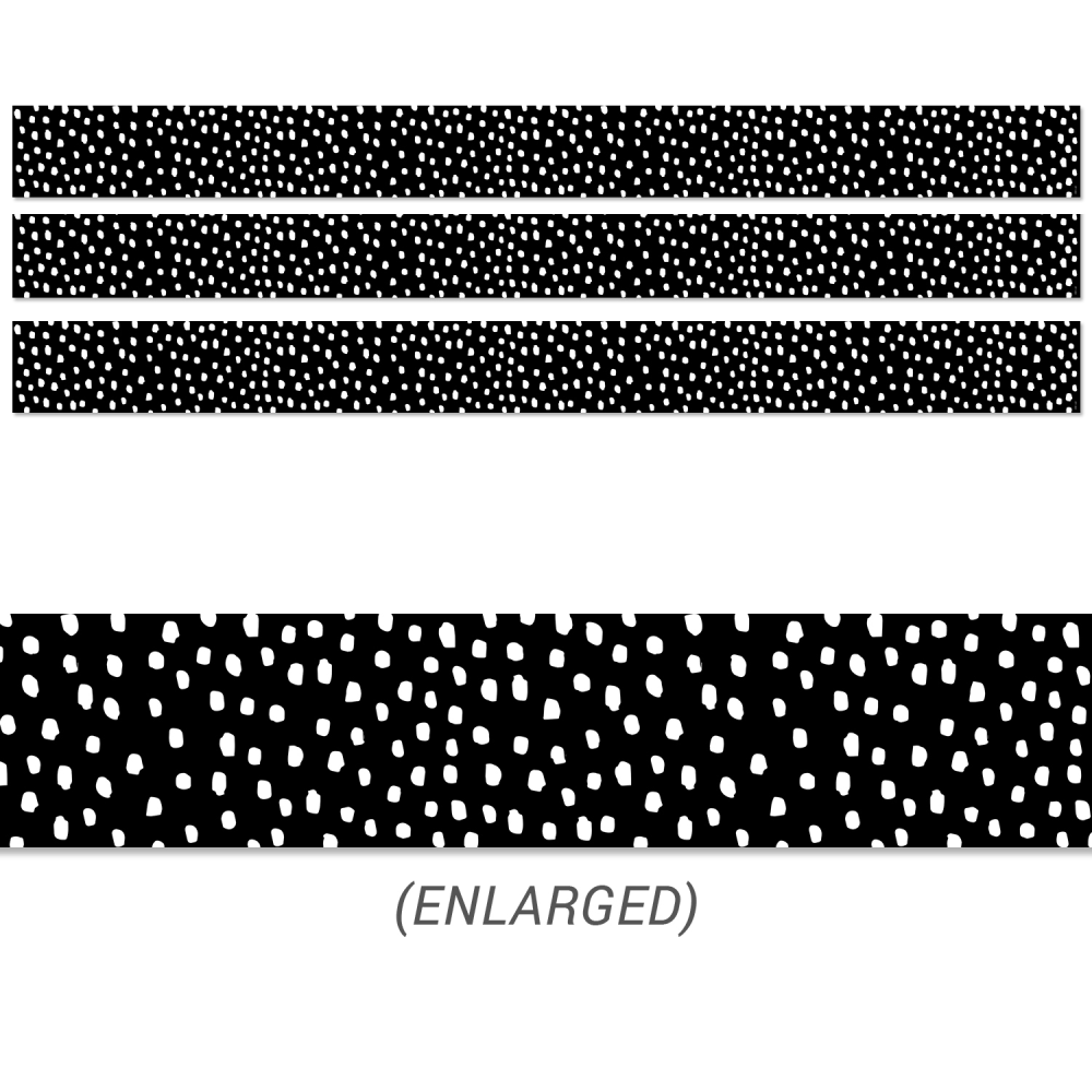 Creative Teaching Press EZ Borders, Messy Dots, 48' Per Pack, Set Of 3 Packs