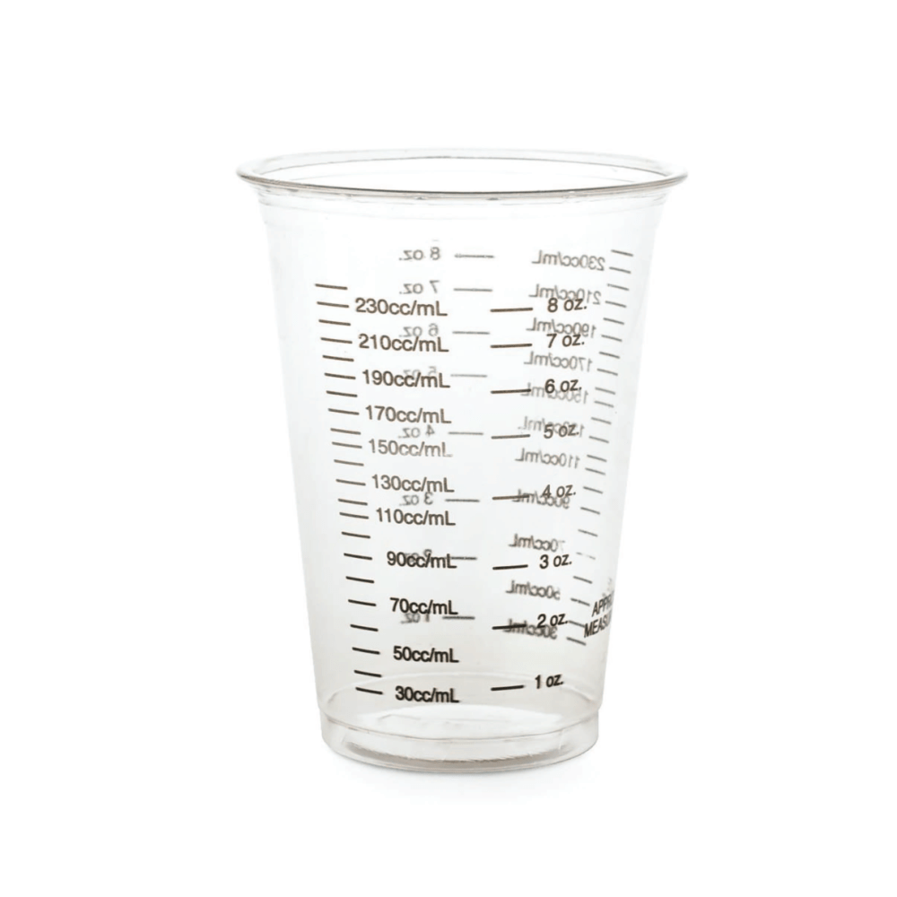 Medline Graduated Disposable Plastic Drinking Cups, 10 Oz, Translucent, 50 Cups Per Bag, Case Of 20 Bags