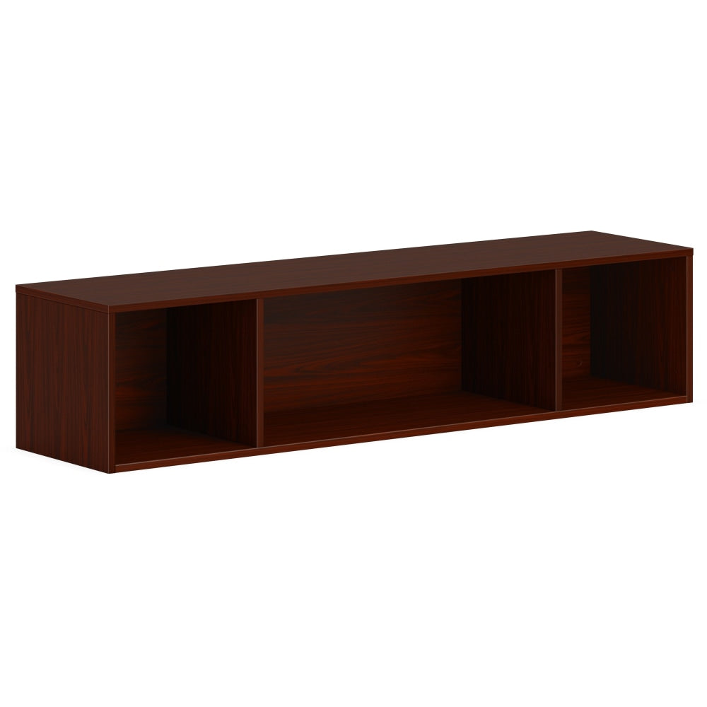 HON Mod Wall Mounted Storage | Open | 60inW | Traditional Mahogany Finish - 60in x 14in39.8in - Finish: Traditional Mahogany