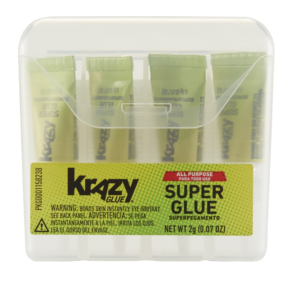 Krazy Glue, All-Purpose Single-Use, .07 Oz., Clear, Pack Of 4