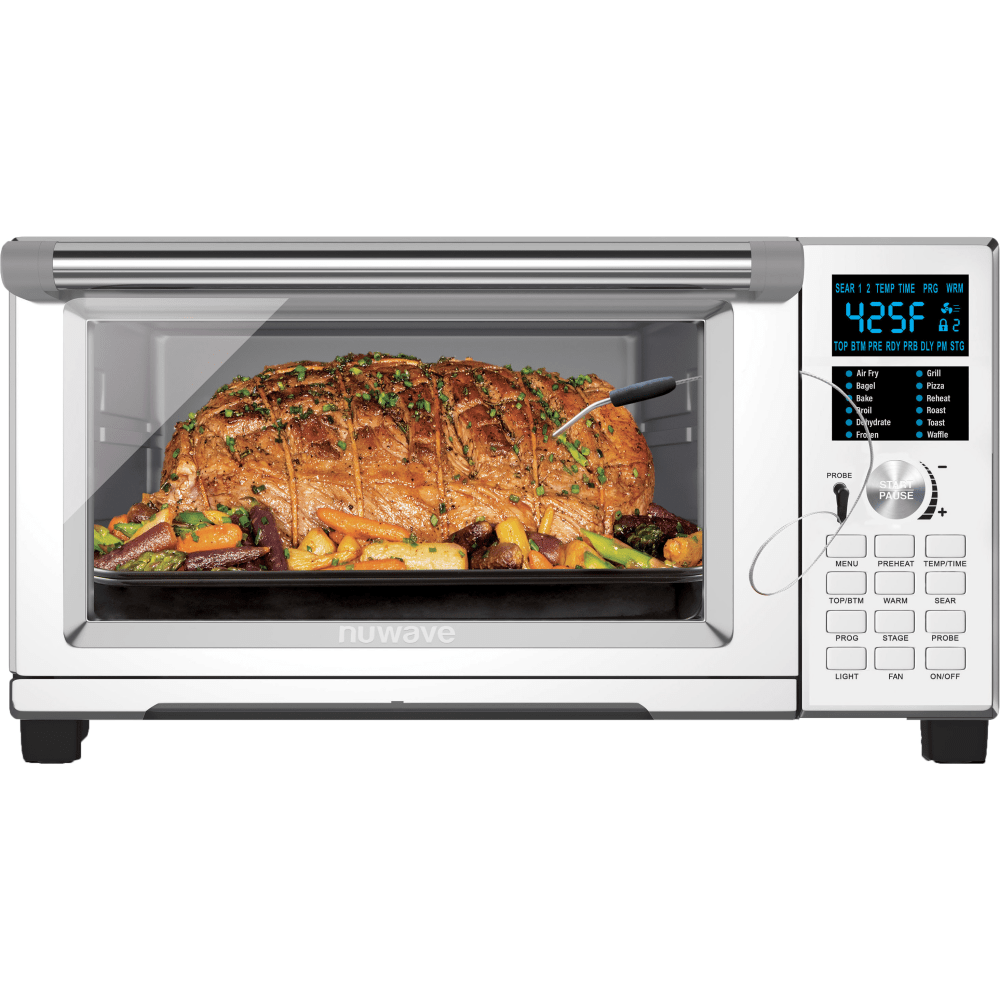 NuWave 20801 Bravo XL Air Fryer Toaster Oven, Silver