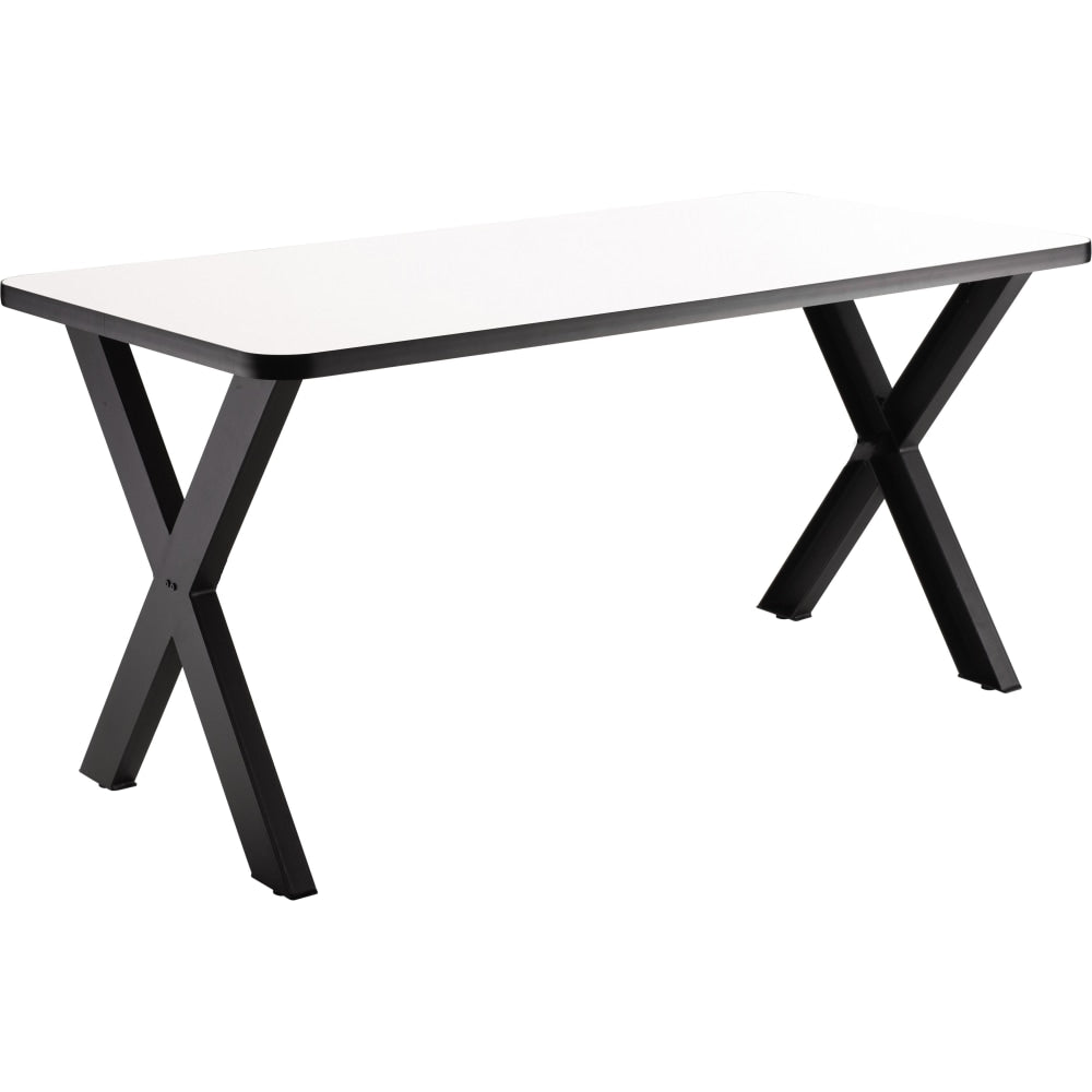 National Public Seating Collaborator Table, 30inH x 30inW x 72inD, Whiteboard Top