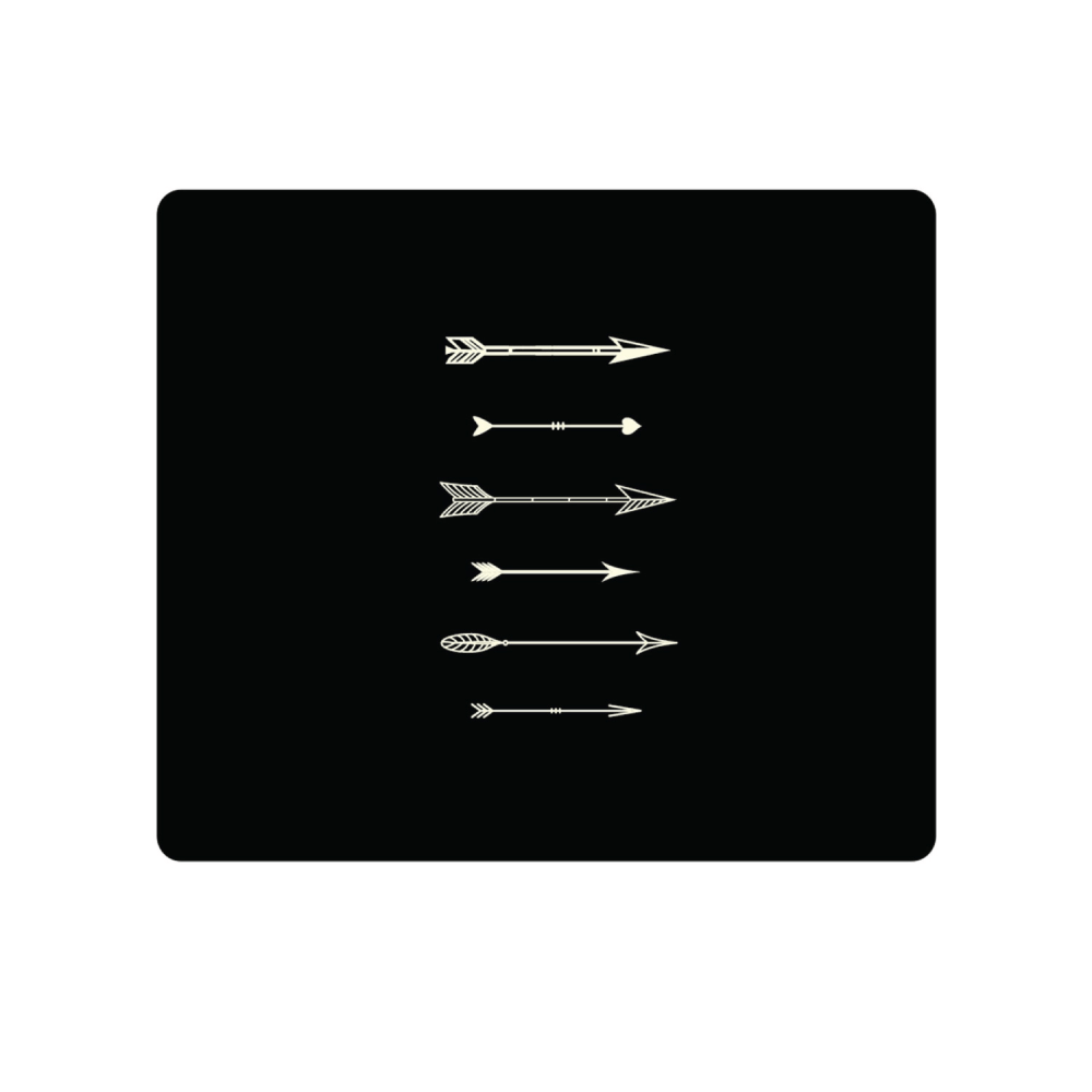 OTM Essentials Mouse Pad, Shooting Arrows, 10in x 9.13in, Black, PV1BM-HIP-19