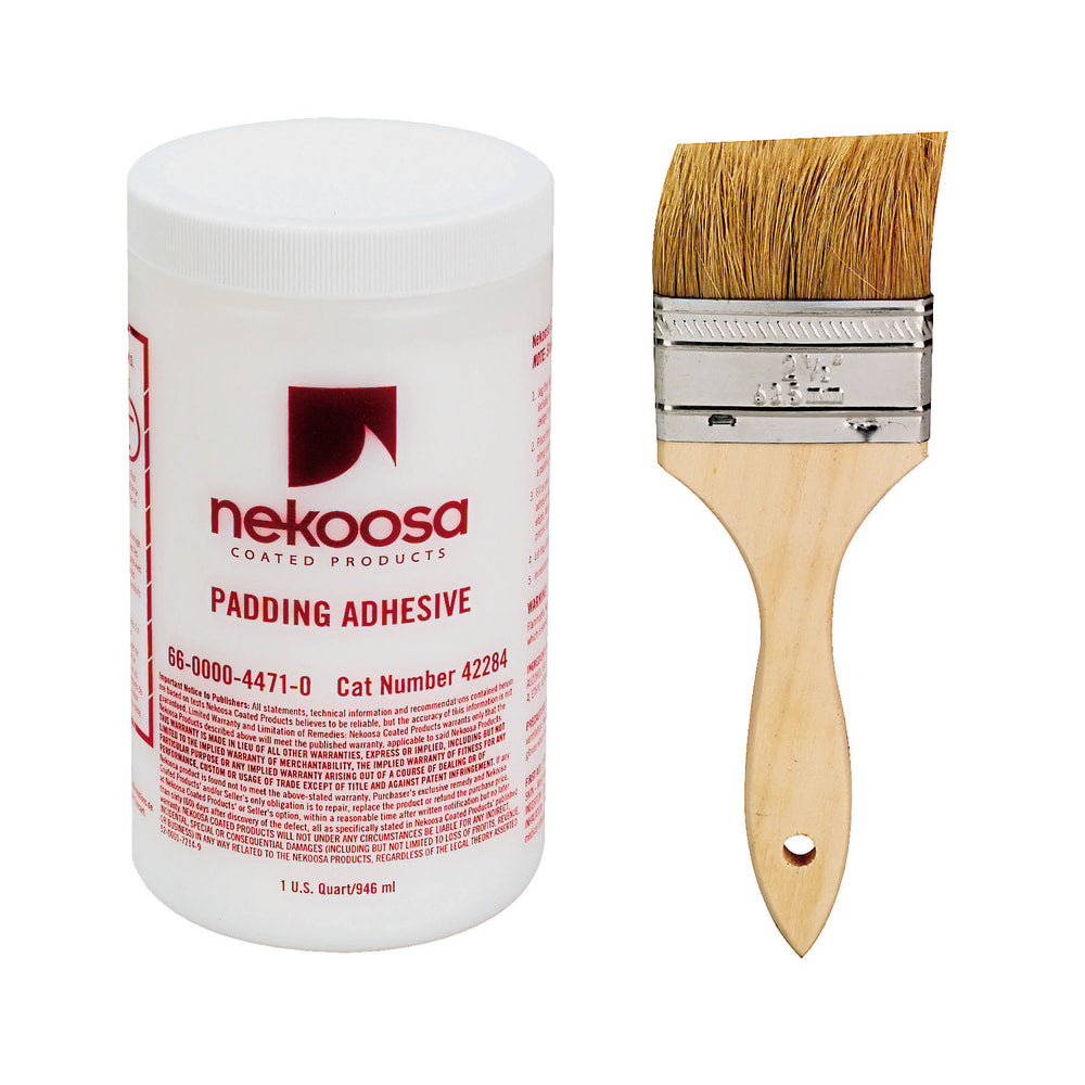 Nekoosa Fan-out Padding Adhesive - 1 quart - 1 Each - White