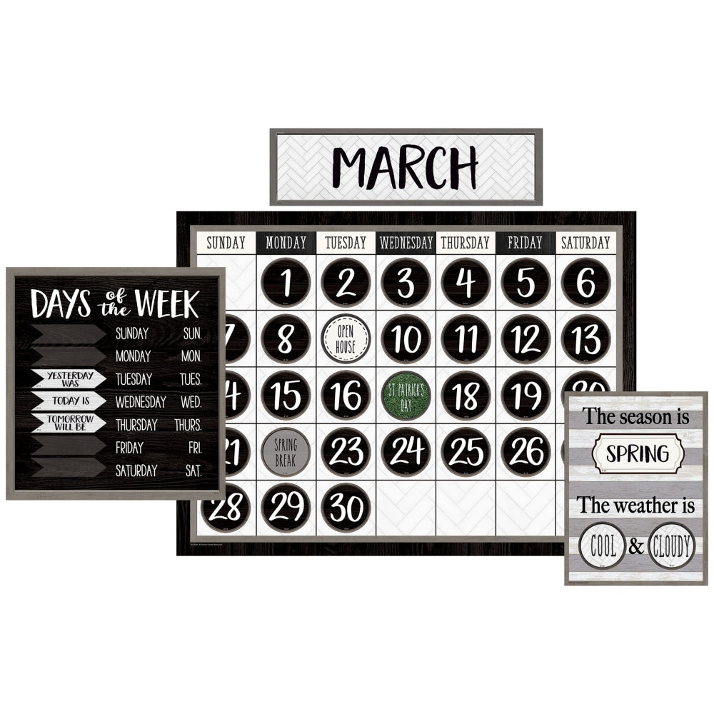 Teacher Created Resources Modern Farmhouse 83-Piece Calendar Bulletin Board Set