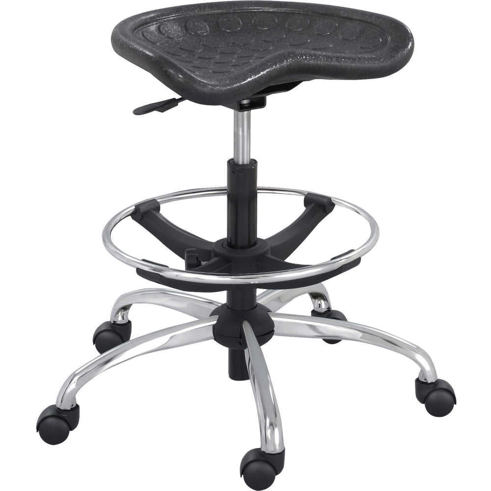 Safco SitStar Stool, Black/Chrome