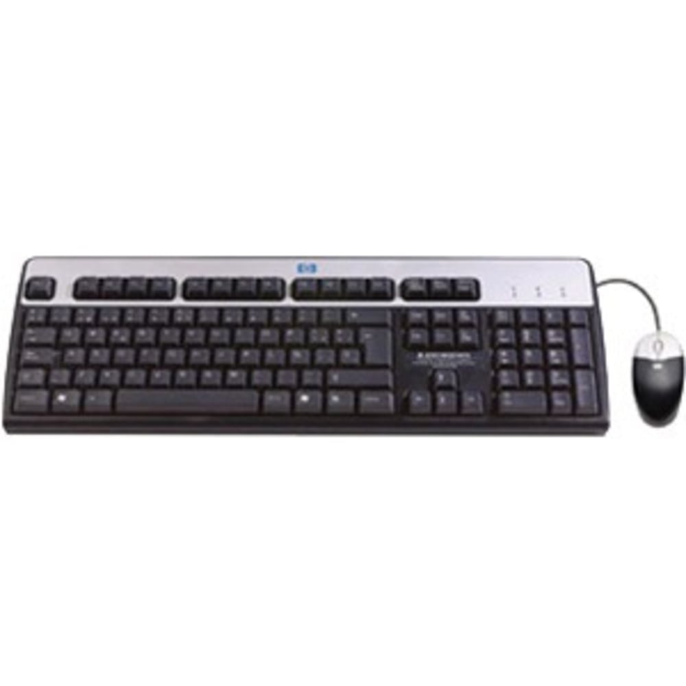 HPE USB BFR with PVC Free US Keyboard/Mouse Kit - USB Cable Keyboard - English (US) - Black - USB Cable Mouse - 400 dpi - Black - Compatible with Computer, Server for PC - 1 Pack