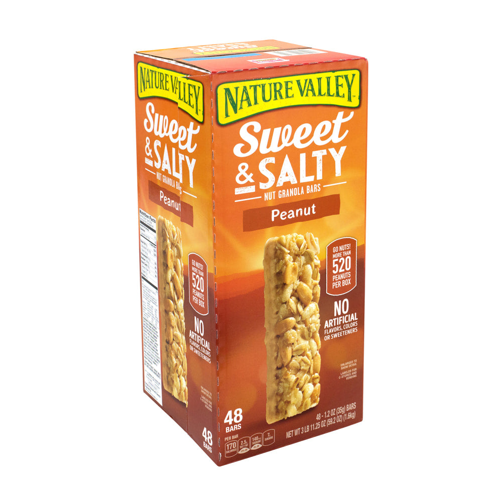 Nature Valley Sweet & Salty Nut Granola Bars Peanut, 1.2 oz, 48 Count