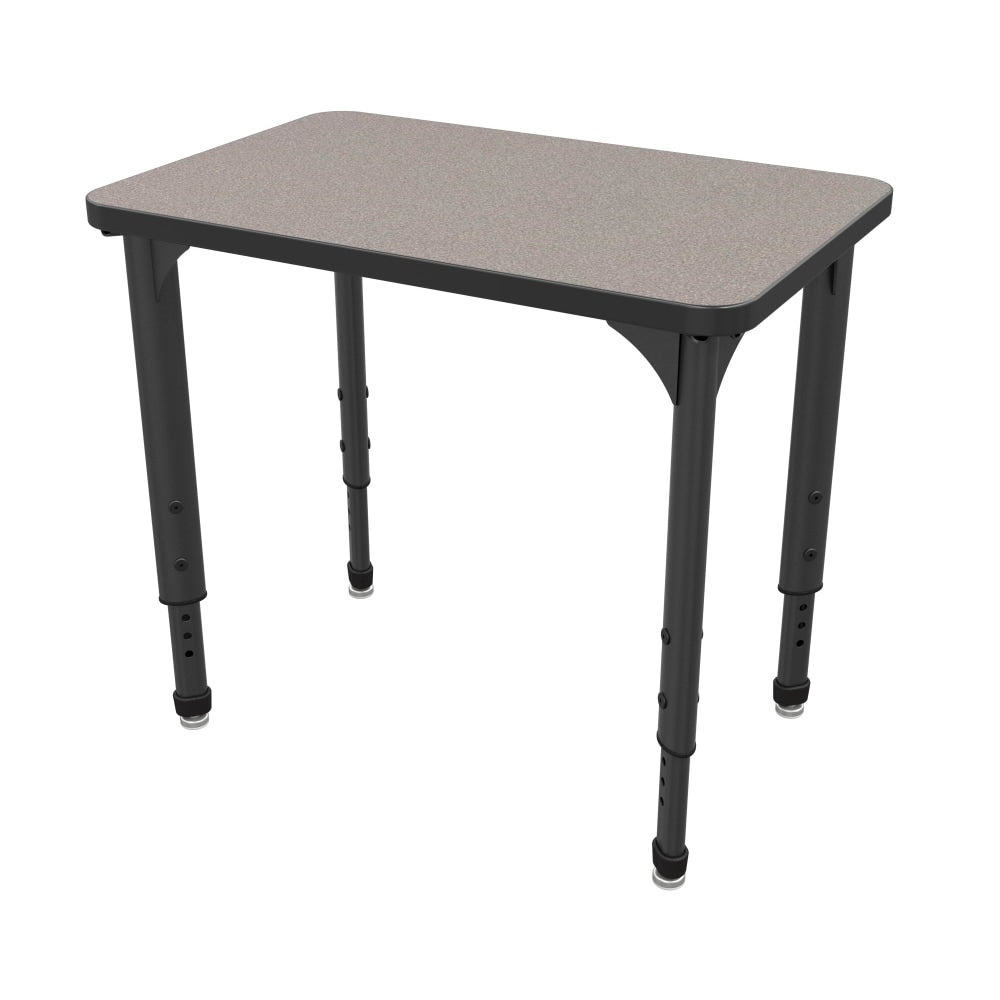 Marco Group Apex Series Adjustable 30inW Student Desk Student Desk, Gray Nebula/Black