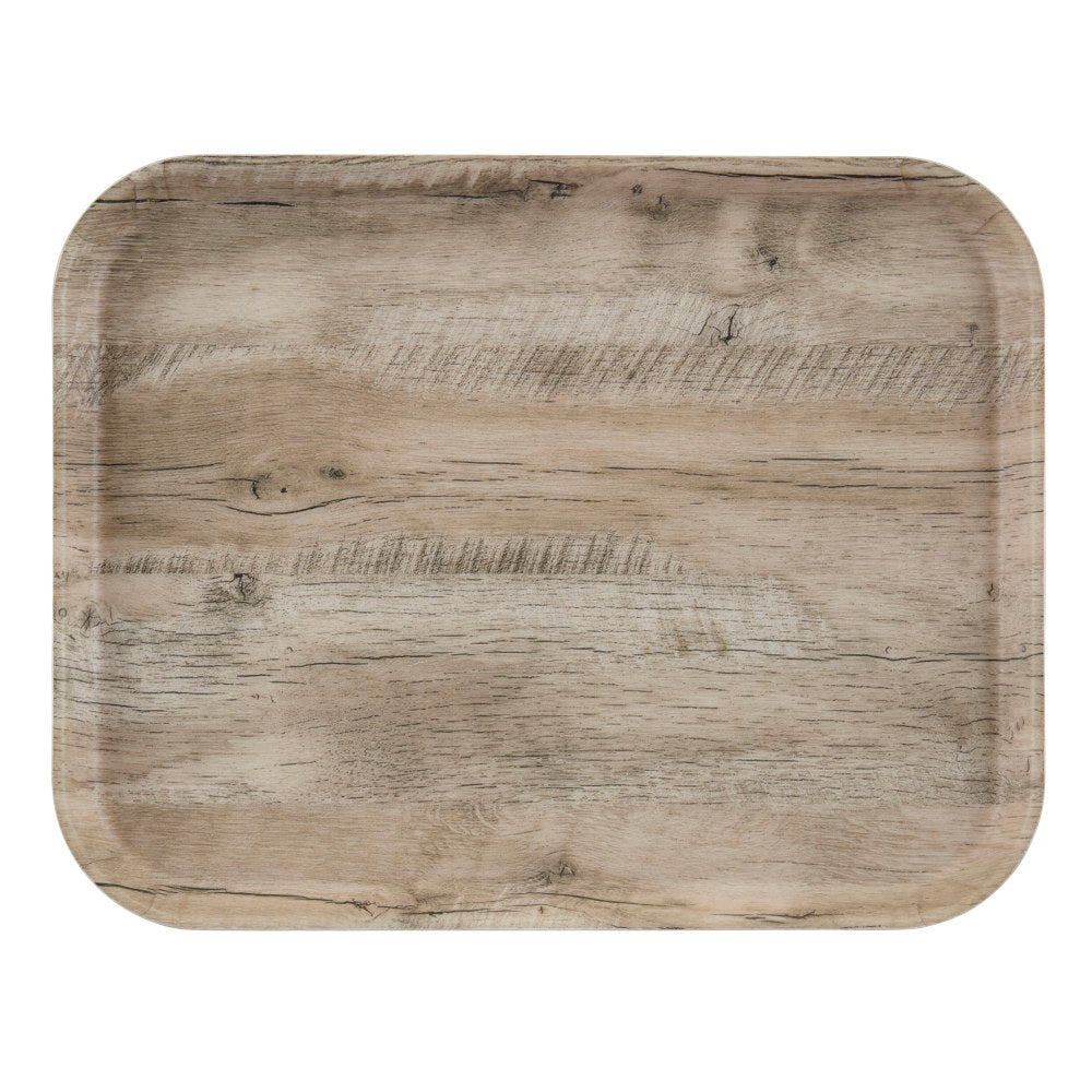 Cambro Rectangular Decor Series EpicTread Camtrays, 7/8in x 14-1/16in, Light Oak, Set Of 12 Trays