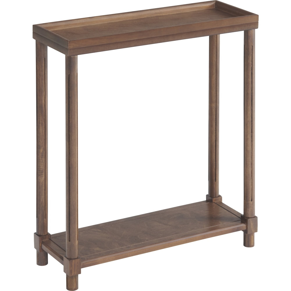 New Ridge Home Goods Harrison Narrow Side Table, 24inH x 22inW x 8inD, Chestnut