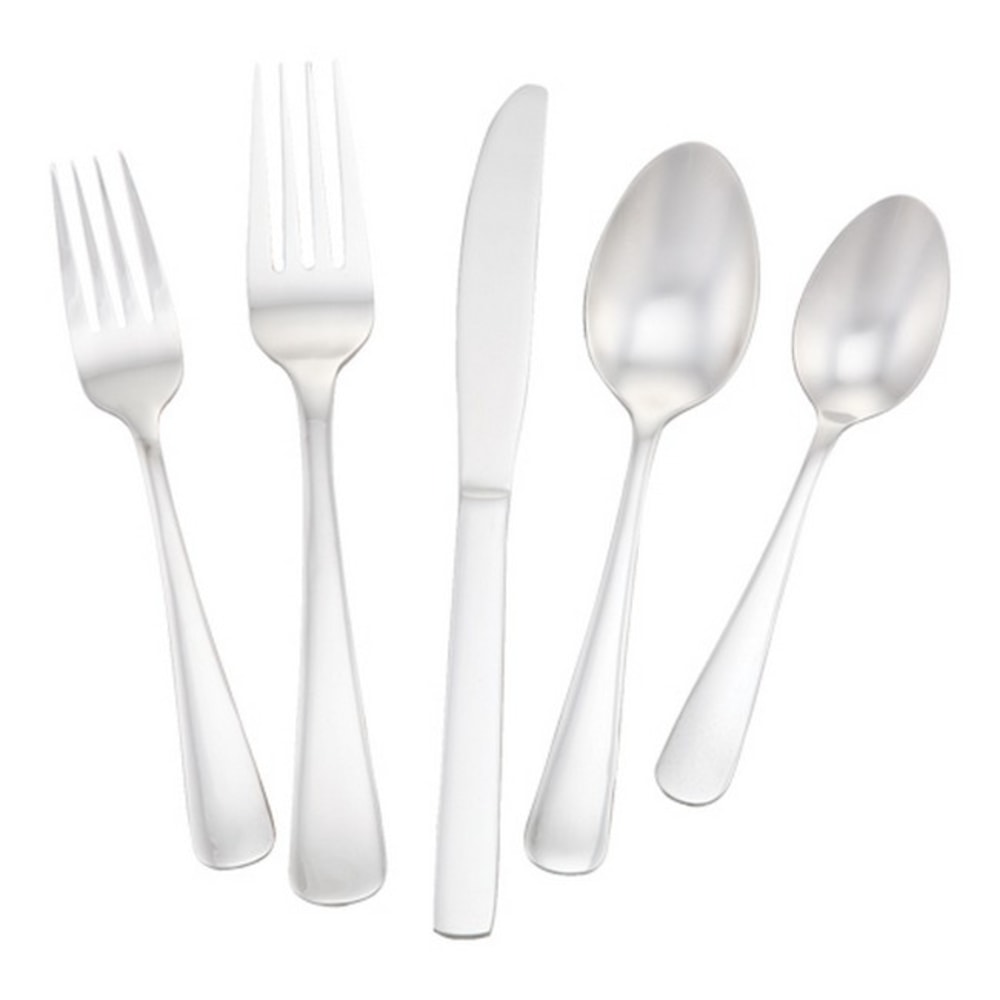 Walco Windsor Stainless Steel Dessert Spoons, Silver, Pack Of 24 Spoons