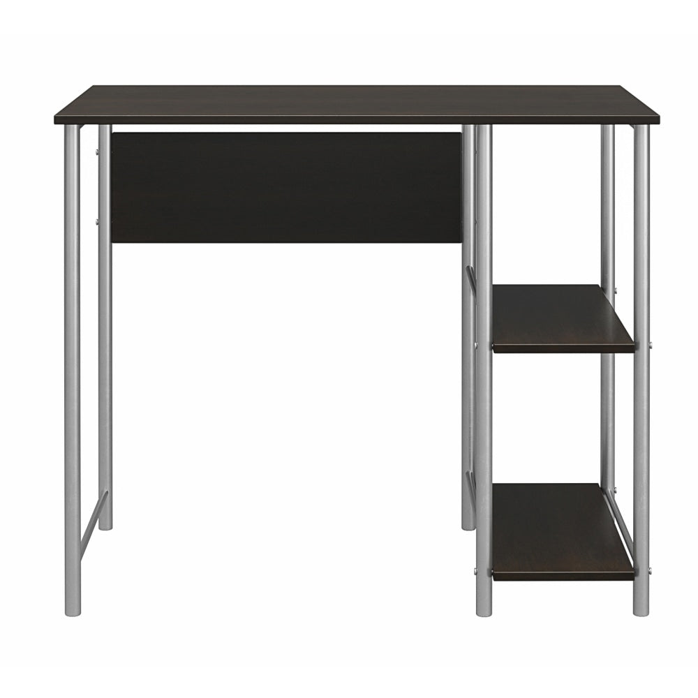 Ameriwood Home Garrett Metal 36inW Student Desk, Espresso