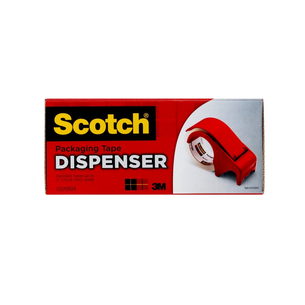 Scotch Packaging Tape Hand Dispenser, 3in Core, 2in x 60 Yd