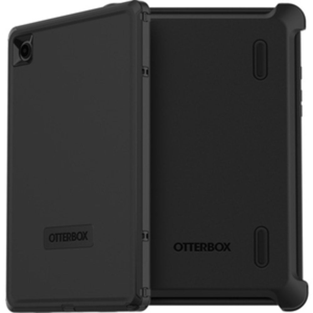 OtterBox Galaxy Tab A8 Defender Series Case - For Samsung Galaxy Tab A8 Tablet - Black - Clog Resistant, Drop Resistant, Dirt Resistant, Dust Resistant, Lint Resistant - Polycarbonate, Synthetic Rubber - 10.5in Maximum Screen Size Supported - 1 Pack