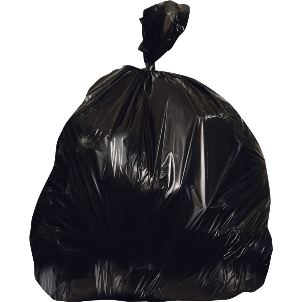 Heritage Low-Density Can Liners, 0.7-mil, 56 Gallons, 47in x 43in, Black, Case Of 100 Liners
