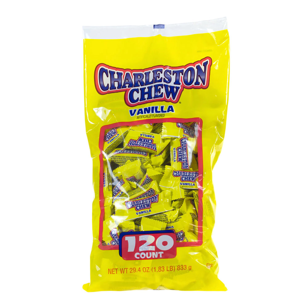 Charleston Chew Snack-Size Candies, Vanilla, Pack Of 120