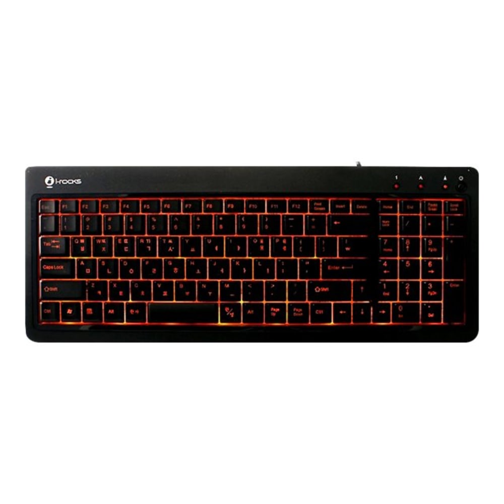 BUSlink i-Rocks KR-6820E-BK Slim USB Keyboard