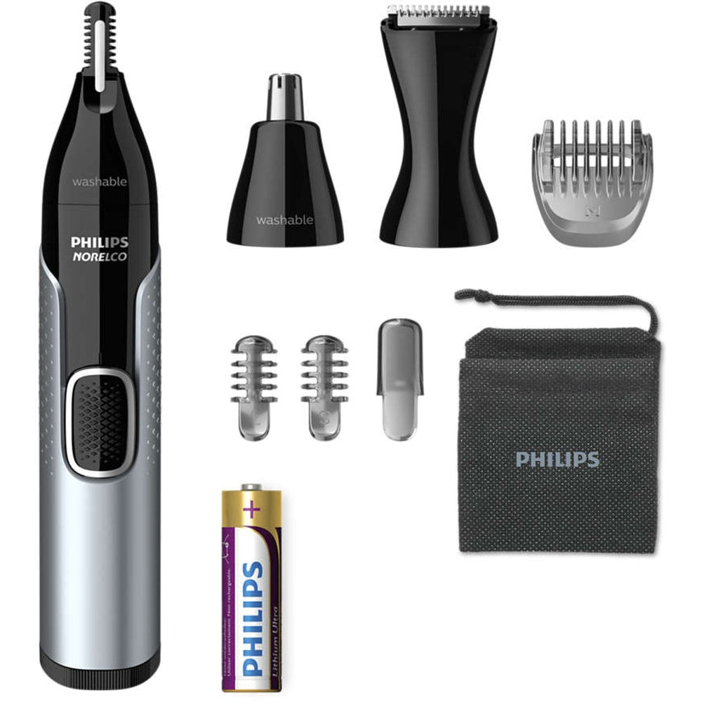 Philips Norelco Nose Trimmer 5600, Black/Silver