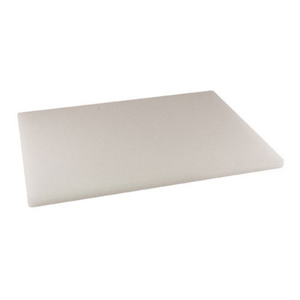 Winco Polyethylene Cutting Board, 3/4inH x 18inW x 24inD, White