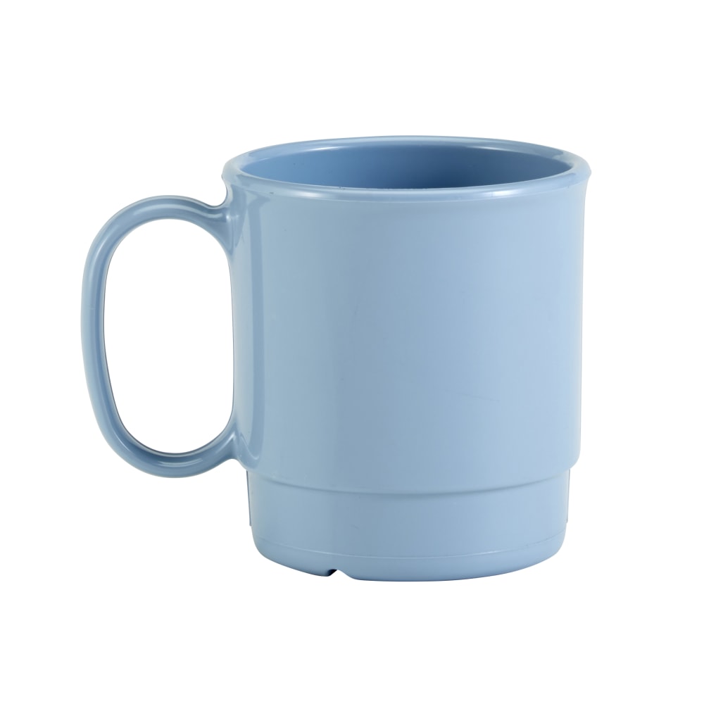 Cambro Camwear Dinnerware Mugs, 7.5 Oz, Slate Blue, Pack Of 48 Mugs