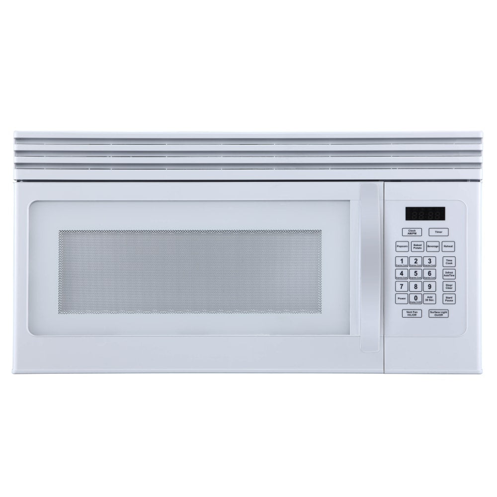 Black+Decker EM044KIN-P 1.6 Cu Ft Over-the-Range Microwave, White