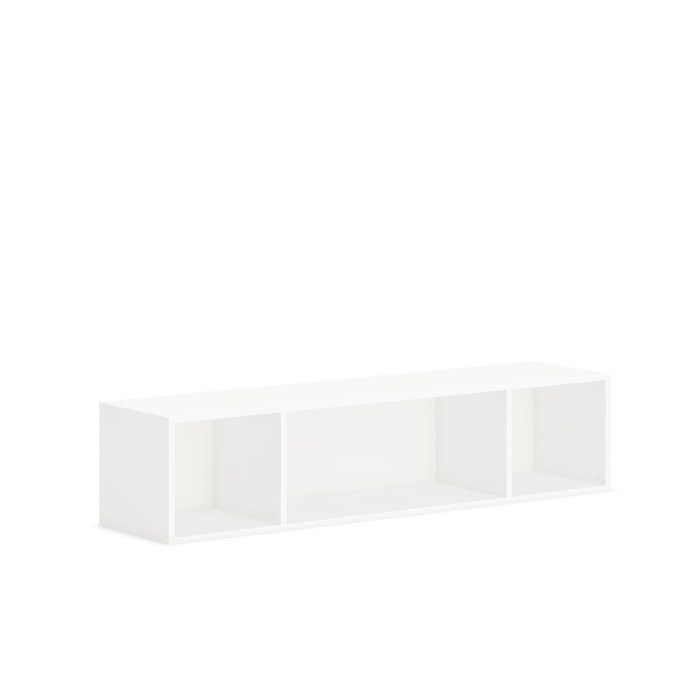 HON Mod Wall Mounted Storage | Open | 60inW | Simply White Finish - 60in x 14in39.8in - Finish: Simply White