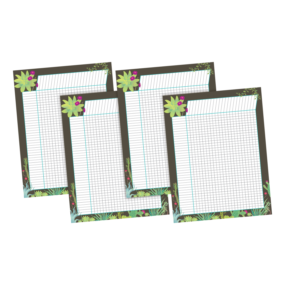 Barker Creek Incentive Charts, 22in x 17in, Chocolate Prickles, Pack Of 4 Charts