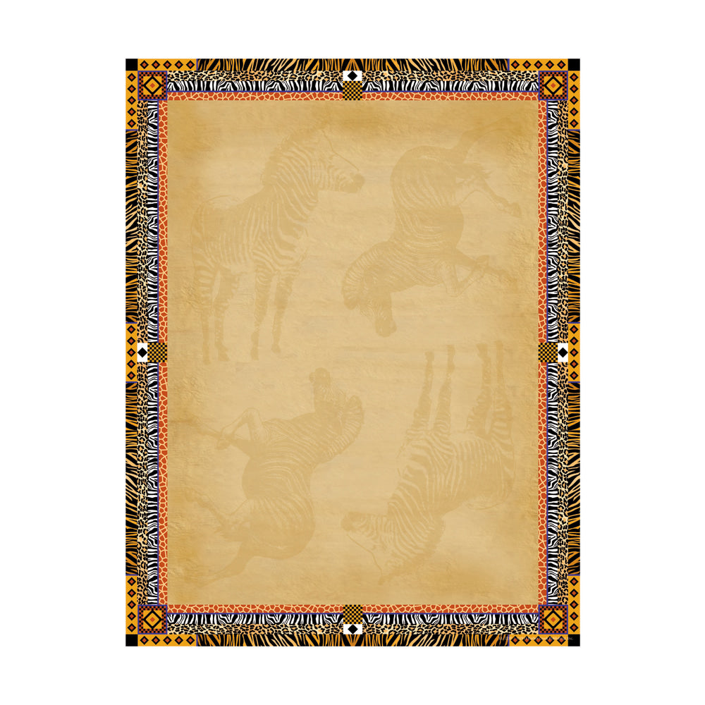 Barker Creek Computer Paper, 8 1/2in x 11in, Africa, Pack Of 50 Sheets