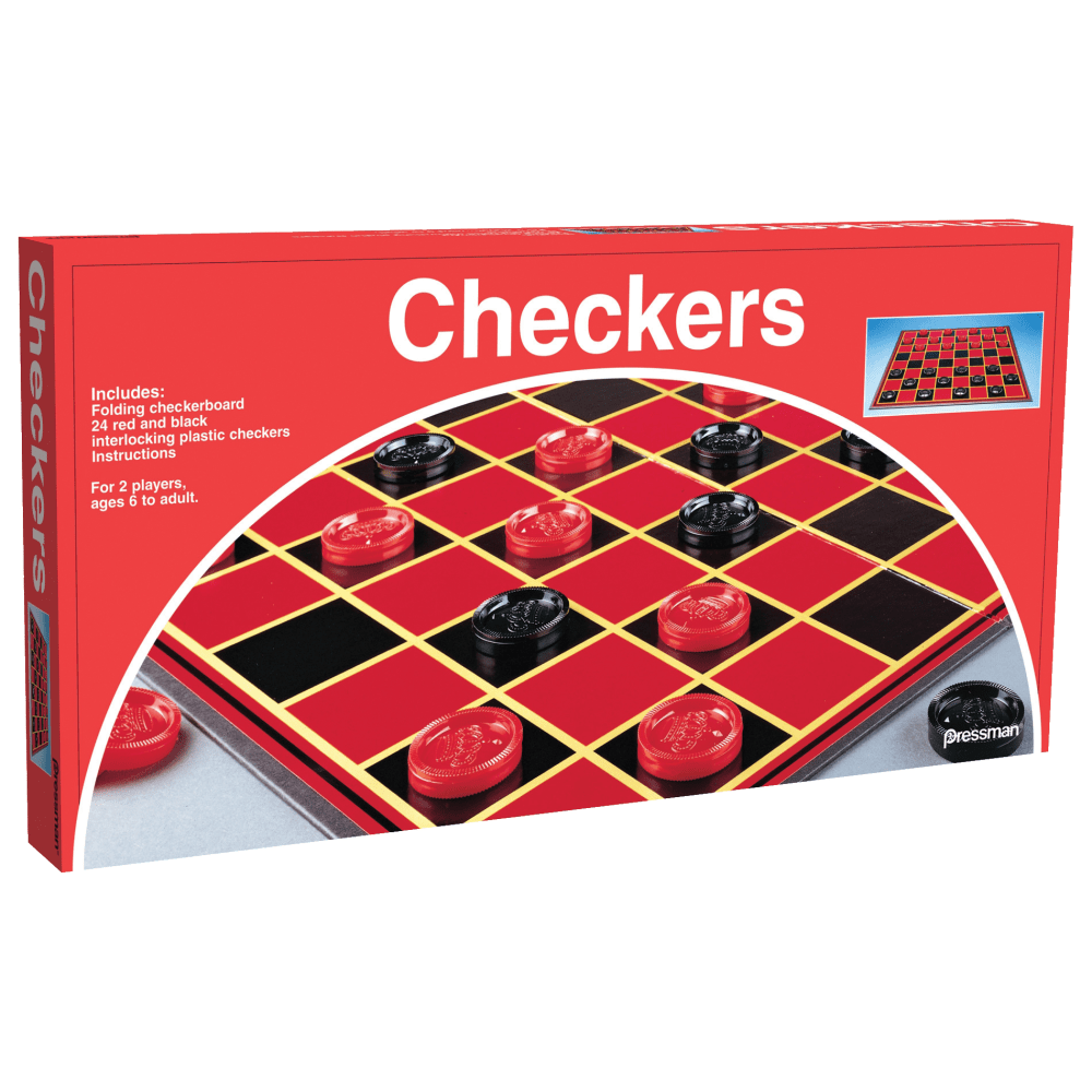 Pressman Toys Checkers Game, Ages 6-18