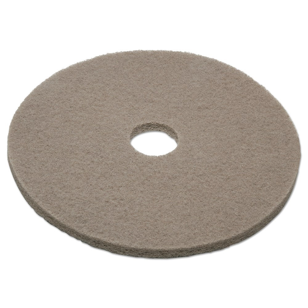 SKILCRAFT Floor Pads, 20in, Tan, Pack Of 5 Pads (AbilityOne 7910008209898)