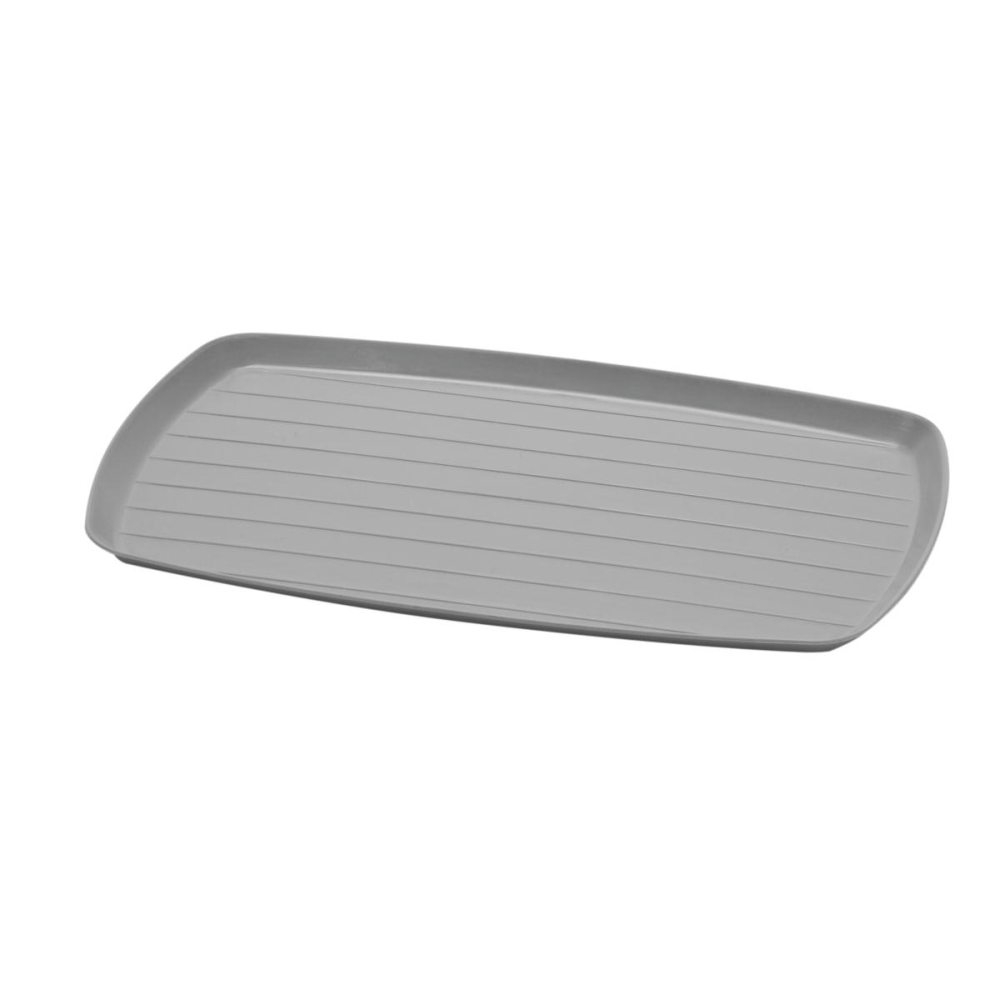 Medline Bedside Service Trays, 6in x 10in, Graphite, Pack Of 100
