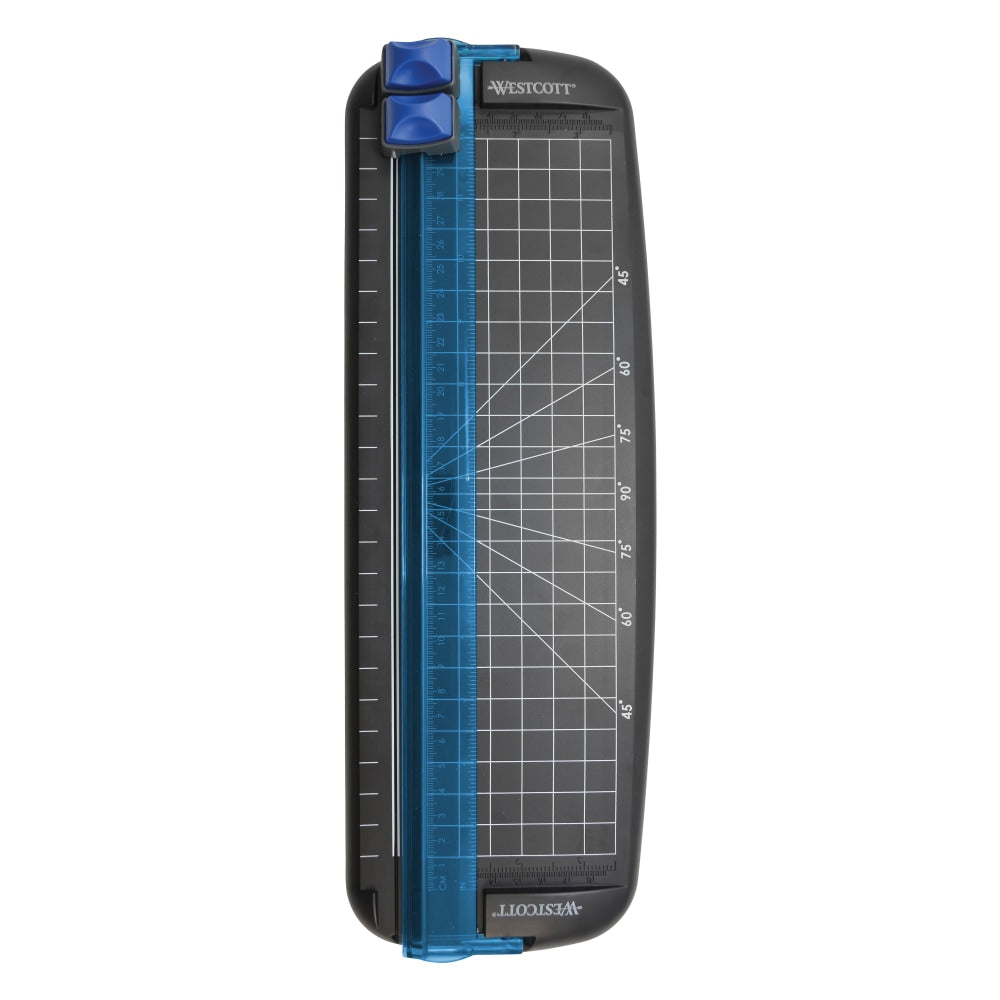 Westcott Multi-Purpose Personal Trimmer, 12in x 4 3/4in, Black/Blue