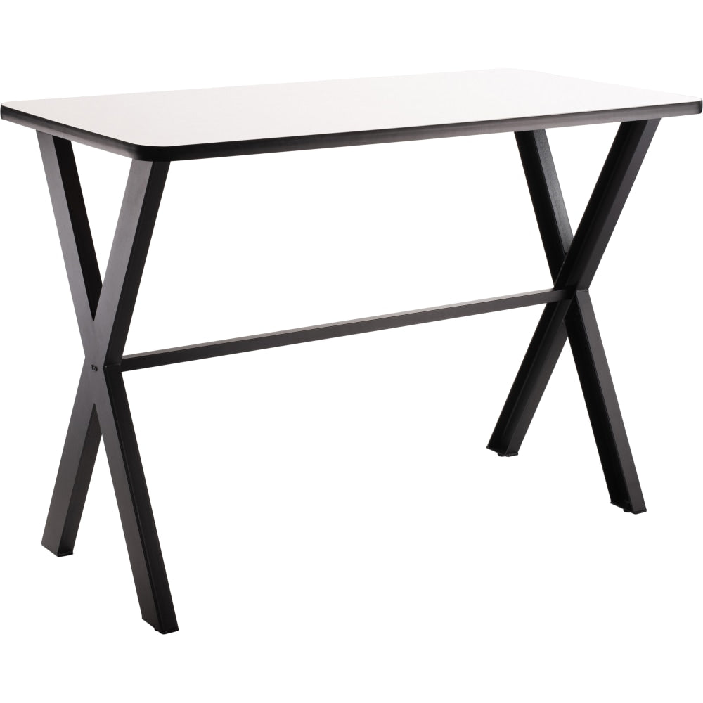 National Public Seating Collaborator Table, 42inH x 30inW x 72inD, Whiteboard Top