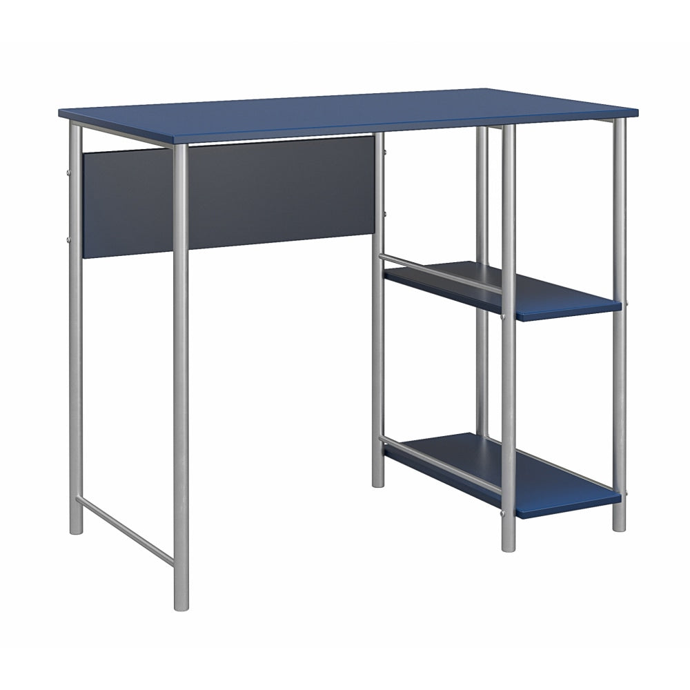 Ameriwood Home Garrett Metal 36inW Student Desk, Blue