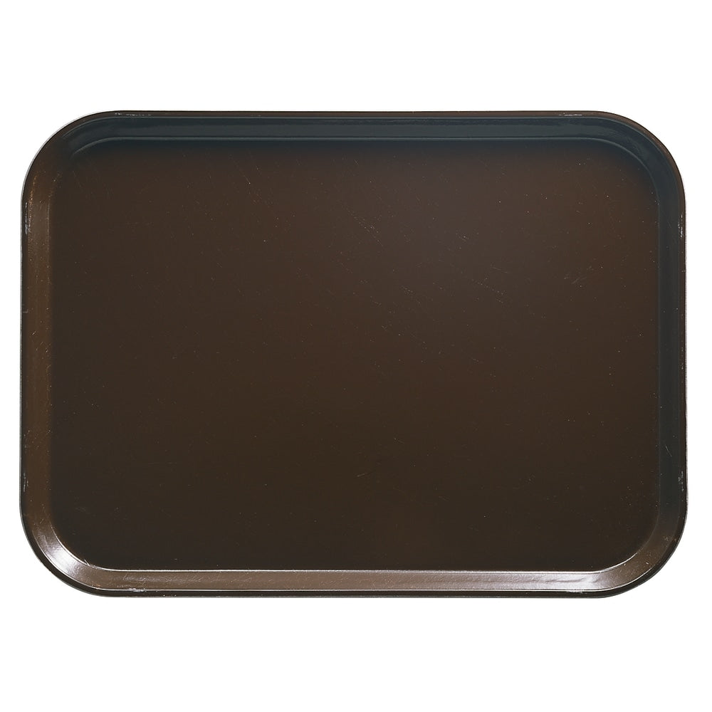 Cambro Camtray Rectangular Serving Trays, 15in x 20-1/4in, Brazil Brown, Pack Of 12 Trays