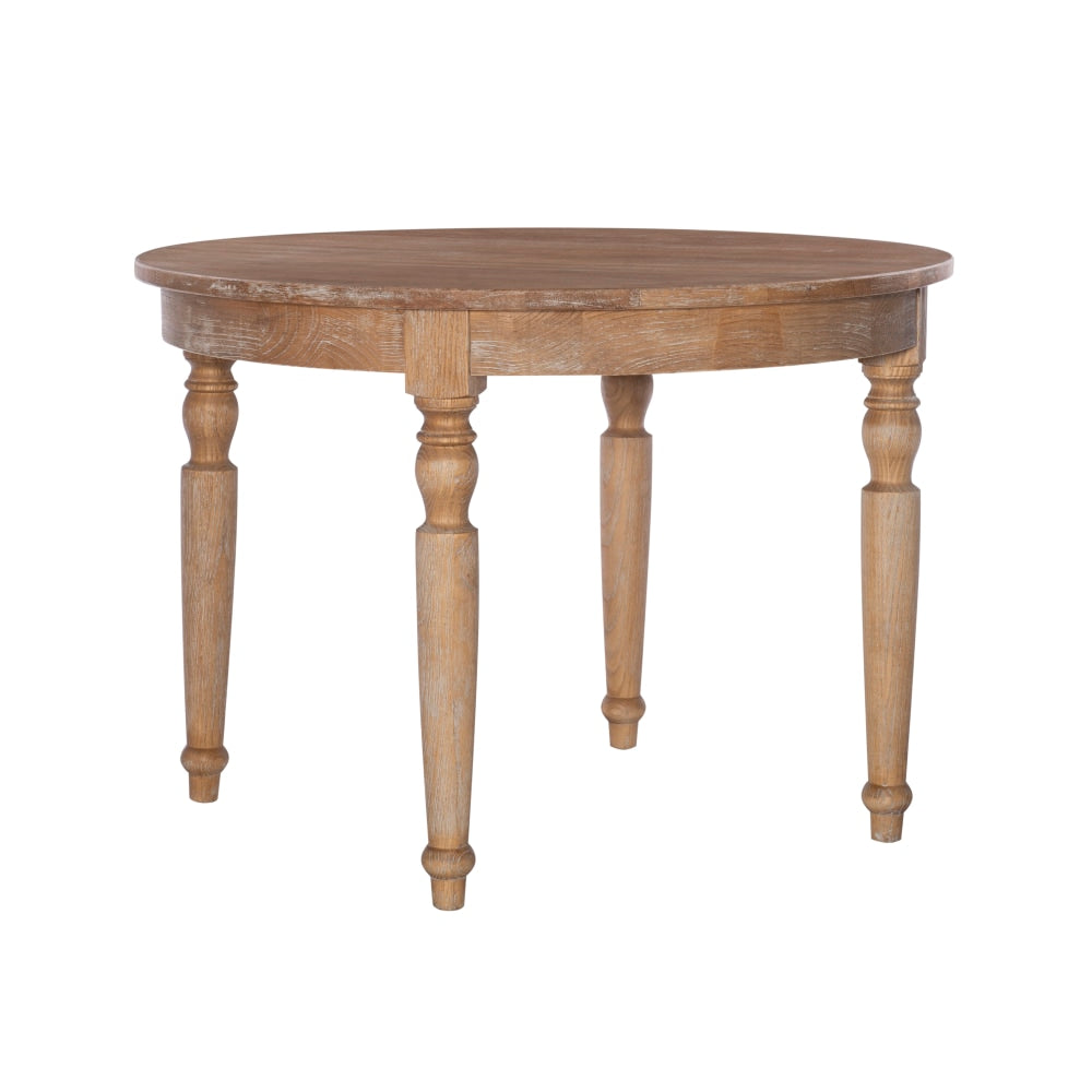 Linon Jessamy Table, 30inH x 42inW x 42inD, Light Natural Brown