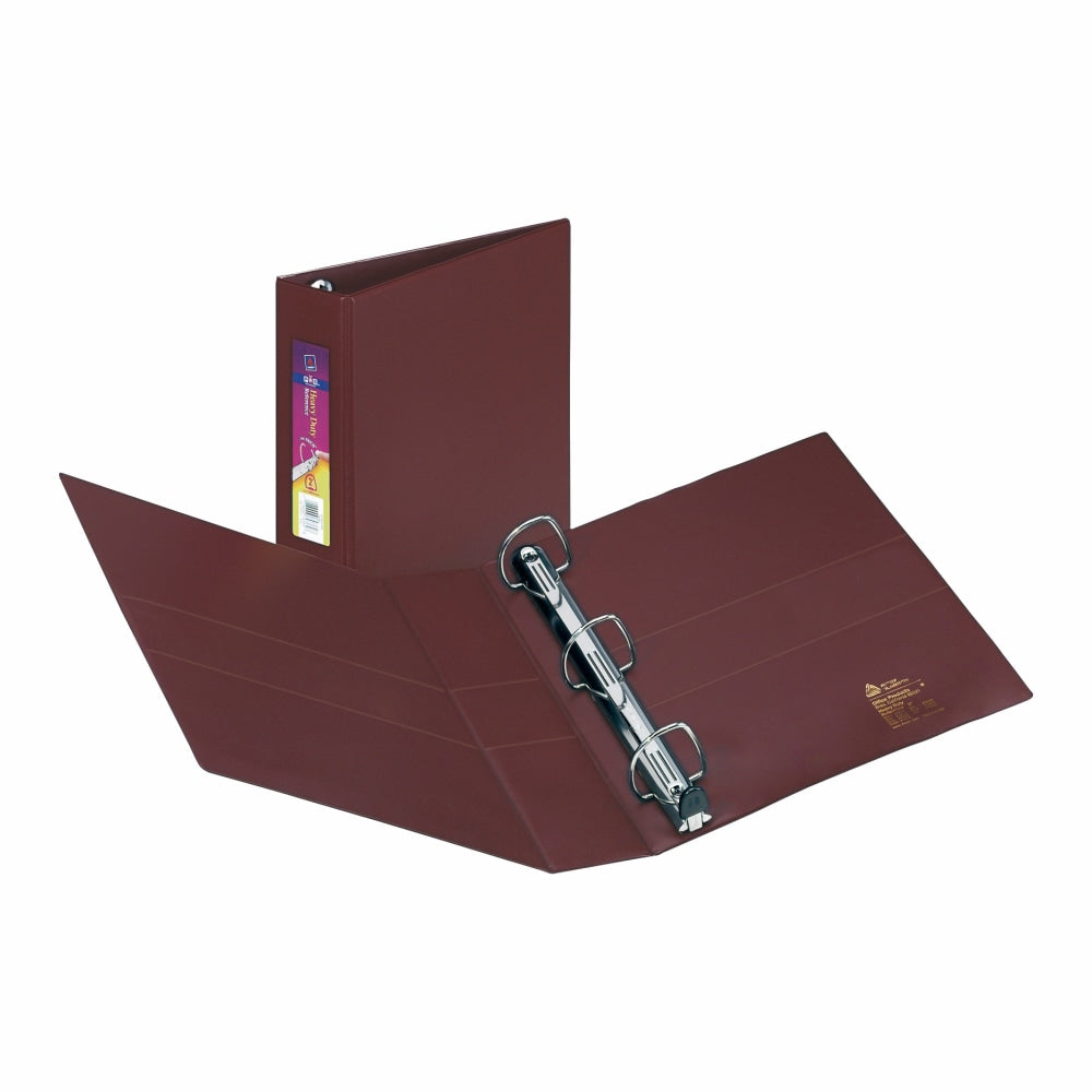 Avery Heavy-Duty 3-Ring Binder With Locking One-Touch EZD Rings, 2in D-Rings, Maroon