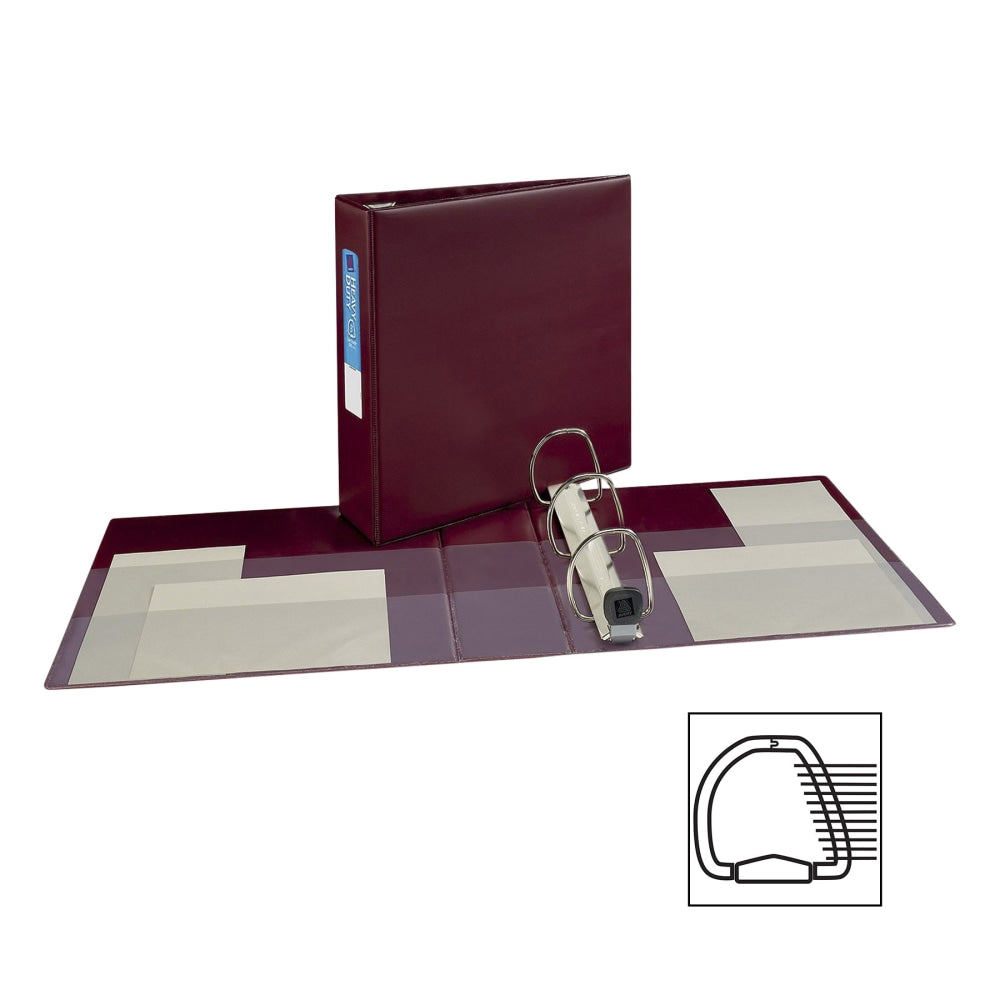 Avery Heavy-Duty 3-Ring Binder With Locking One-Touch EZD Rings, 3in D-Rings, 45% Recycled, Maroon