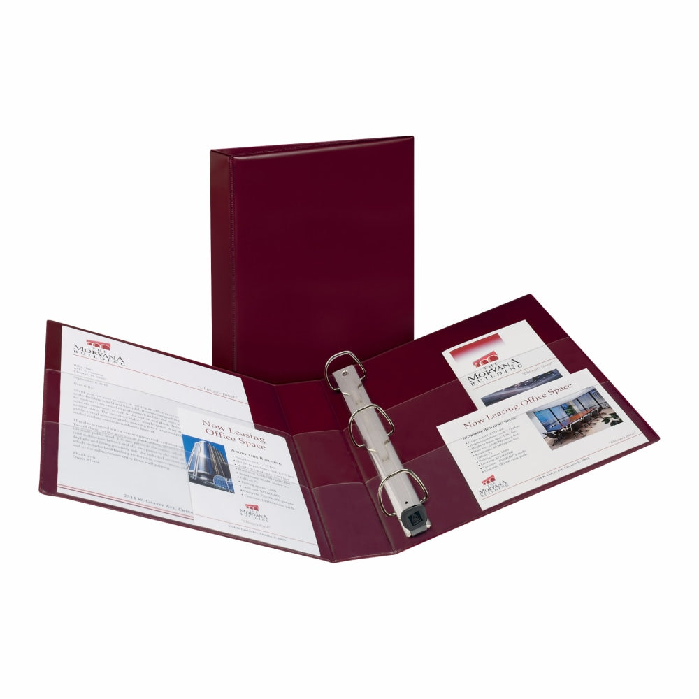 Avery Heavy-Duty 3-Ring Binder With Locking One-Touch EZD Rings, 5in D-Rings, 45% Recycled, Maroon